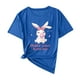 thumbnail image 1 of Camisas de Manga Corta para las Mujeres Moda Casual Impresión Cuello Redondo Suéter Tee Blusas, 1 of 4