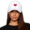 thumbnail image 6 of Broken Heart Black Baseball Cap - Grunge Style, Woven Polyester, Adjustable Unisex Hat, 6 of 6