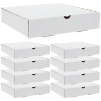 30pcs White Kraft Small Corrugated Reusable Oven Takeaway Pizza Boxes 6 inch Cardboard Packaging