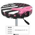 thumbnail image 4 of Fuzoiu Ribbon Breast Cancer Awareness Print Bar Stool Cushions, Super Breathable Round Bar Stool Covers,Seat Cushion Round- One Cushion Only-12 inch, 4 of 7