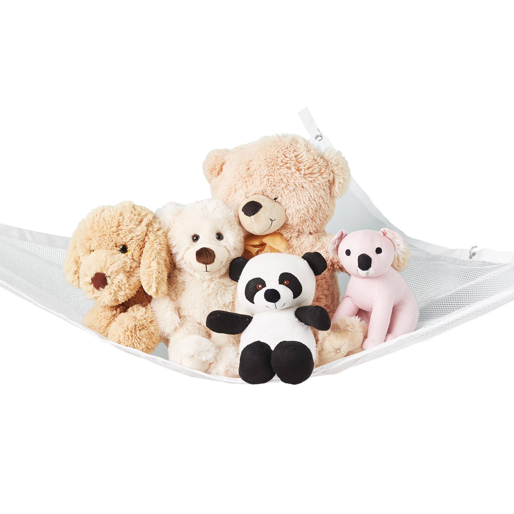 Mainstays White Mesh Hanging Toy Storage Organizer, 33x66 Inch photo 2