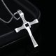 thumbnail image 2 of Collar de cruz s925 colgante de cruz de estrella de plata estilo europeo y americano colgante de hombre, 2 of 3