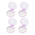 thumbnail image 1 of Espejo cosmético grabado circular plegable de plástico portátil, 1 of 5