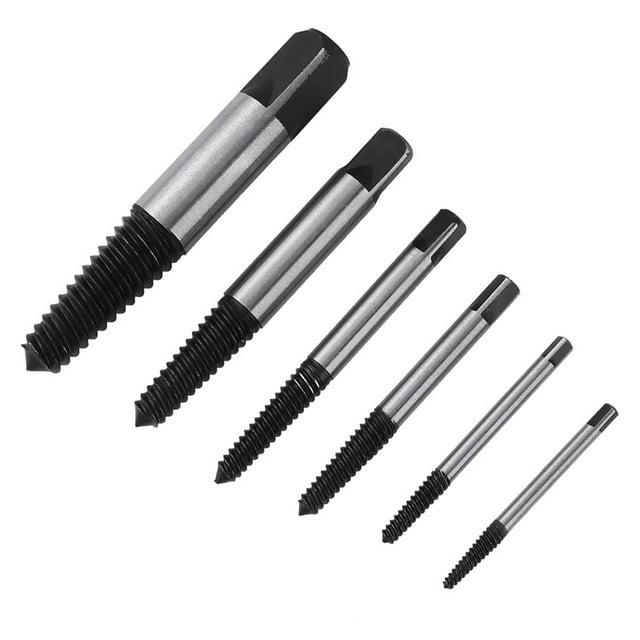 Piezas Mecánicas 6 Piezas Práctico Extractor De Tornillos Dañados HSS