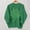 A877 Green, variant on St. Patrick's Day Sweatshirt for Women Artistic Line Art Clover Graphic Crewneck Long Sleeve Pullover Soft Fabric Festive Party Clothes