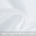 thumbnail image 3 of Waffle Weave Fabric Tier Curtains, Rod Pocket Waterproof Short Curtain Valance, 3 of 6