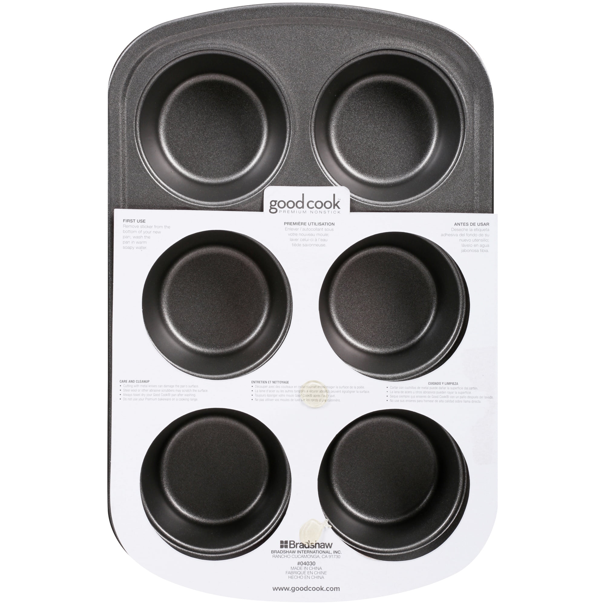Good Cook Muffin Pan, 6 Cup, Bakeware
