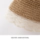 thumbnail image 5 of Sombrero de paja Pureborn para niña pequeña, ala ancha, protección solar, 48 cm, 5 of 6