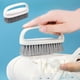 thumbnail image 1 of Cepillo para zapatos de cerdas suaves | Mango ergonómico de plástico ABS antideslizante | Cerdas suaves y medianas que protegen el calzado | Cepillo de limpieza multiusos para zapatos, ropa, muebles, 1 of 7
