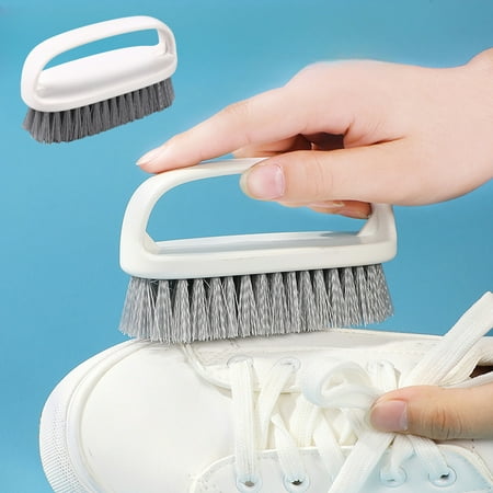 

Avtoify Soft Bristle Shoe Brush Does Not Hurt Shoes Household Multi-function Shoe Brush Clothes Brush Cleaning Soft Hair Cleaning Shoe Brush White