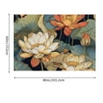 thumbnail image 3 of RKSupls Christmas Tapestry Wall Art, Lotus Flower Hanging Tapestry Decoration for Happy New Year Bedroom, Living Room, Dorm, Apartment Home Decor,80*60in, 3 of 5