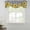 Yellow, variant on Sunflower Tie Up Valance Curtains for Windows, Kitchen Curtains Window Treatments, Black White Check Country Yellow Floral Short Window Shades Valances for Bedroom Bathroom Cafe 42"x18"
