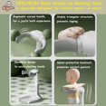 thumbnail image 4 of Soporte de baño para bebés CEILYEON plegable y ajustable en 5 niveles, color marrón, 4 of 6