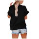 thumbnail image 2 of TaTaai Women's Round Neck Short Sleeve Tank Top, Summer Solid, Soft Fabric, Regular Fit, Ideal for Home Work Daily Casual Occasions Gift, 2 of 7