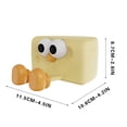 thumbnail image 3 of TopLLC Cheese Cheese Nightlight Rechargeable Silicone Bedroom Sleep Cure Department Pat Light Gift, 3 of 9