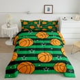 thumbnail image 2 of Erosebridal Sport Basketball Bedding King Comforter Set,Geometric Stripes Bedding Sets King with Comforter,Breathable Comforter Sets King Size,Stars Decor, 2 of 8