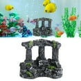 thumbnail image 5 of SPRING PARK Aquarium Decoration Resin Craft Antique Relic Pillar View Fish Tank Landscape Rock Hiding Cave Ornament, 5 of 7