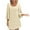 #304-Khaki, variant on Taylonsss Womens Casual Batwing 3/4 Sleeve Solid Color Tiered Cake Round Neck Dress