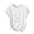 thumbnail image 2 of Women's Tops Short Sleeve Summer Printed Casual Short Sleeved T-shirt Comfortable Top, 2 of 4
