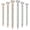 Silver, Rose Gold, variant on Qianfeng 6 Pcs Glitter Pens with Rhinestone for Wedding Favors, Black Ink Ballpoint Pen 1.0mm Point