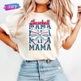 thumbnail image 1 of T-Shirt Baseball Mama : Nœud Coquette, Sport, Match, 1 of 4