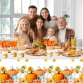 thumbnail image 6 of HOWAF Thanksgiving Disposable plate, Pumpkin Tablecloth Napkins Cups for Happy Thanksgiving Party Supplies Serves 16 Guests, 6 of 7