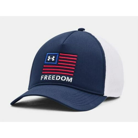 Under Armour Men's UA Freedom Trucker Hat 1351640-409 Academy/White OSFA