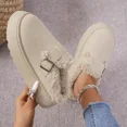 thumbnail image 2 of Nouvelles Chaussures d'Hiver de Luxe pour Femmes Boken en Peluche, Mode Rétro, Chaussures en Coton à Semelle Plate, Pantoufles à Plateforme pour Femmes, 2 of 5
