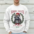 thumbnail image 4 of Sweaters for Men Mens Christmas Feral Leopard Plus Size Hoodless Pullovers Fashion Sweatshirts Holiday Logo Print Clothing Tops Hop Oversized Sweatshirts Men Sweat Suit Juice Hoodie Winter O White XL, 4 of 5