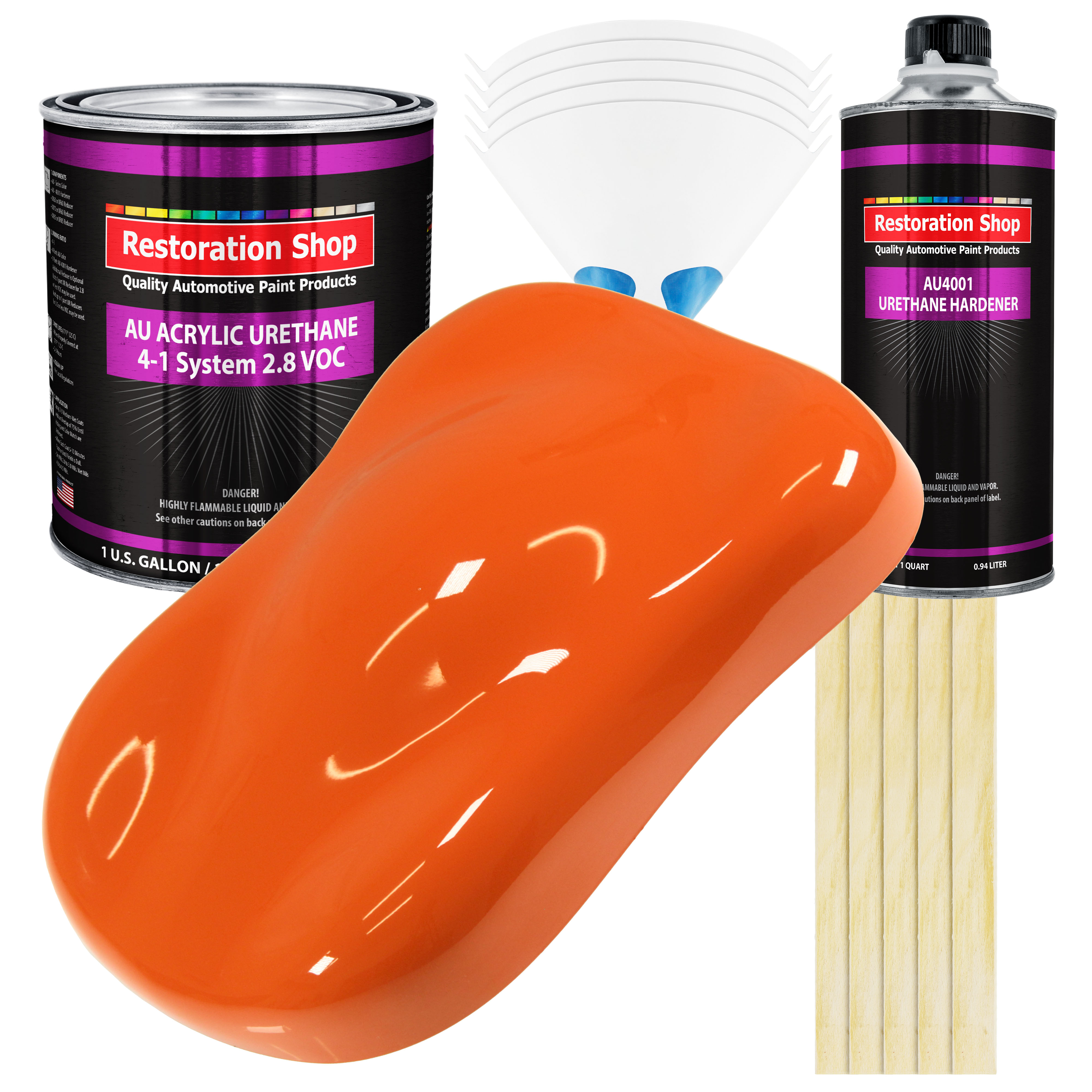 Restoration Shop Sunset Orange Acrylic Urethane Auto Paint Complete