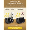 thumbnail image 4 of Alarm Clock Acedeck Super Loud 115dB Dual Alarms Gray, 4 of 8
