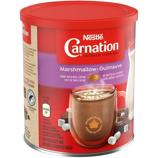 Chocolat chaud NESTLÉ CARNATION Guimauves, Contenant de 450 g 450g