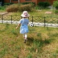 thumbnail image 7 of AMAGABELI GARDEN & HOME Decorative Garden Fence GFP007 24in x 10ft Galvanized Outdoor Rustproof Metal Landscape Wire Fencing Folding Wire Patio Fences Flower Bed Animal Dogs Barrier Border Edge, 7 of 7