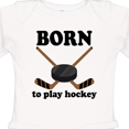 thumbnail image 4 of Inktastic Future Hockey Player Born to Play Hockey Boys Long Sleeve Baby Bodysuit, 4 of 5