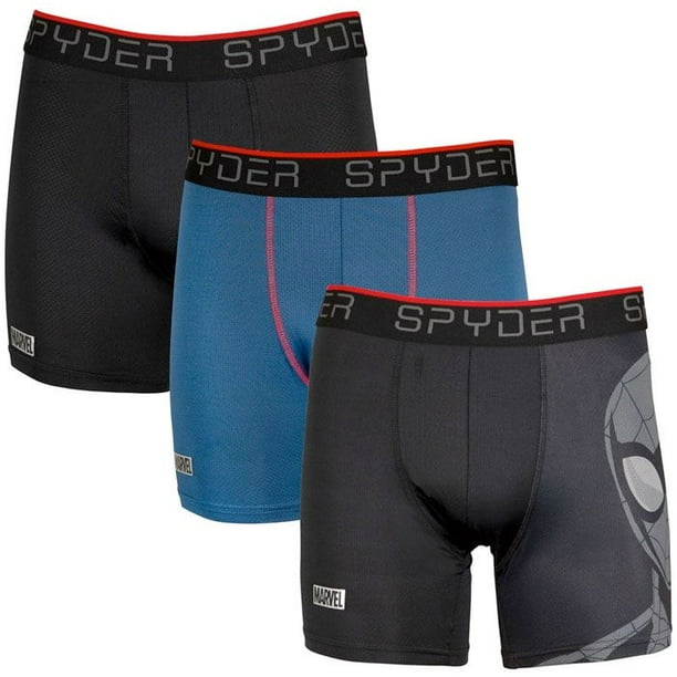 Spyder - SPYDER MEN'S UNDERWEAR 3 PACK - BOXER BRIEF - SPYDERMAN MEDIUM