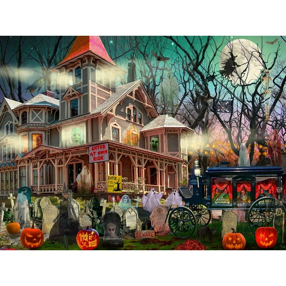 Haunted Mansion Jigsaw Puzzle 550 Piece by Vermont Christmas Company