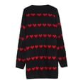 thumbnail image 4 of HongQid Women's Long Sleeve Cute Cardigan Sweaters V Neck Open Front Ribbed Knit Sweater Coat, 4 of 5