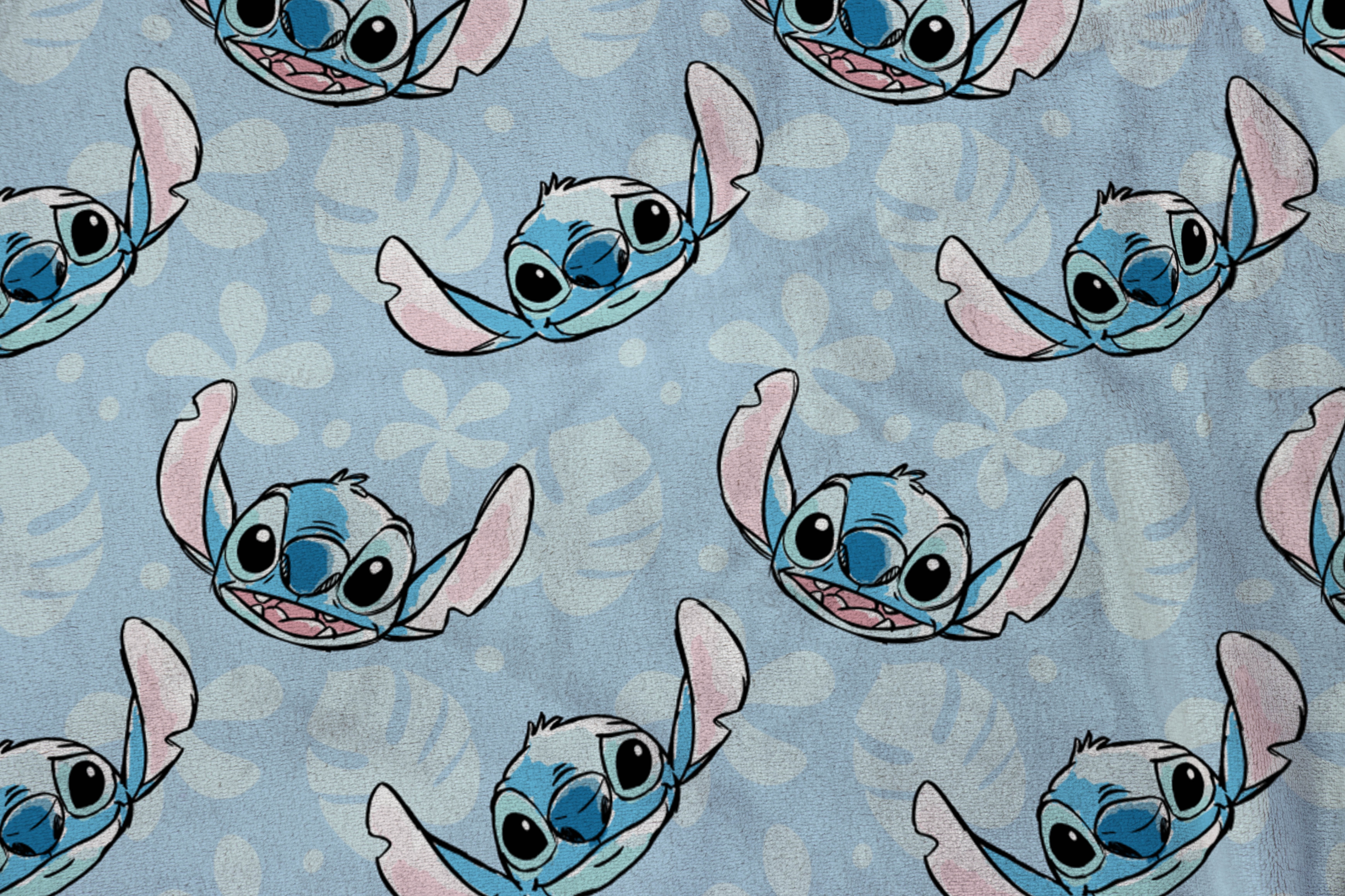Lilo & Stitch Blue Silk Touch Hooded Poncho Blanket, 30" x 40''