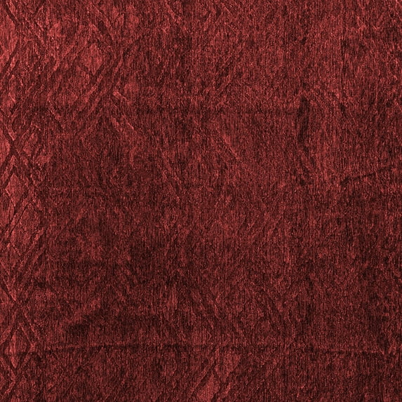 Ahgly Company Machine Washable Indoor Square Abstract Red Modern Area Rugs, 5' Square