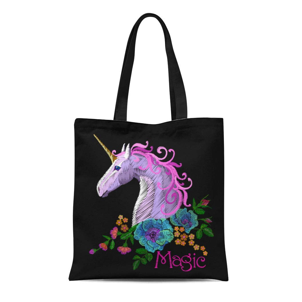 Canvas Patch Tote Bag - Lilac