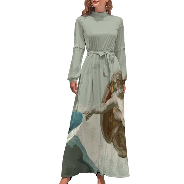 La creación de blahaj Vestido largo Ropa estética Vestidos de noche Vestido de mujer para mujer Verano Mono de verano para mujer