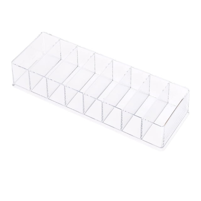 Caja de almacenamiento de cables, 8 compartimentos, línea de datos de plástico transparente, estuche con Clip de papel, llave de escritorio, contenedor de tachuelas para el hogar básico Inevent HA059709-01