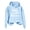Light Blue Sweatshirts, variant on Htigea Women's Pullover Hoodies Letter Print Long Sleeve Sweatshirts | Fashion Preppy Y2k Tops, Loose Fit, Casual Daily Work, Fall Winter Clothes Pink S