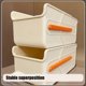 thumbnail image 5 of Caja organizadora de cajones ampliable Cesta de almacenamiento de plástico de gran capacidad • Blanca transparente • Contenedor con compartimento apilable 22x14x10cm • Diseño deslizante resistente, 5 of 6