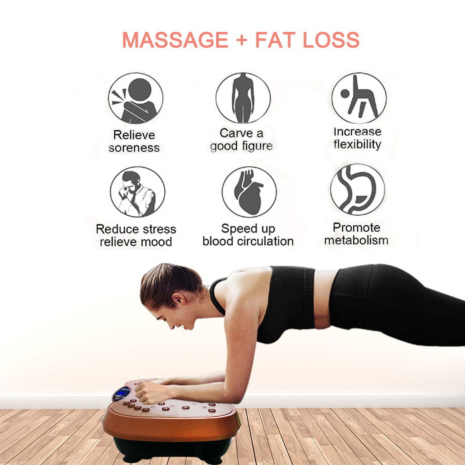 Topchant Lazy Mini Slimming Vibrating Platform Exercise Machine