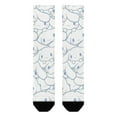 thumbnail image 2 of Cinnamoroll Compression Socks For Women And Men Support Knee High Socks For Running Hiking Athletic Nursing, 2 of 7
