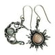 thumbnail image 1 of 1 par de pendientes colgantes asimétricos de sol y luna para niñas y mujeres., 1 of 5