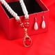 thumbnail image 5 of Collar de perlas sintéticas para mujer, estilo coreano, sencillo, para el día de la madre, elegante, con preservación del color en todas las combinaciones, 5 of 6