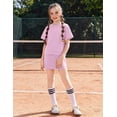 thumbnail image 6 of Arshiner Girls 2 Piece Outfits Summer Clothes Short Sleeve Drop Shoulder Shirt and Skirt with Built-in Shorts Athletic Sets, 6 of 6