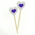 thumbnail image 2 of Darling Souvenir, Glitter Heart Cupcake Toppers, Wedding - Birthday Party Dessert Decorations - Pack Of 20, 2 of 3